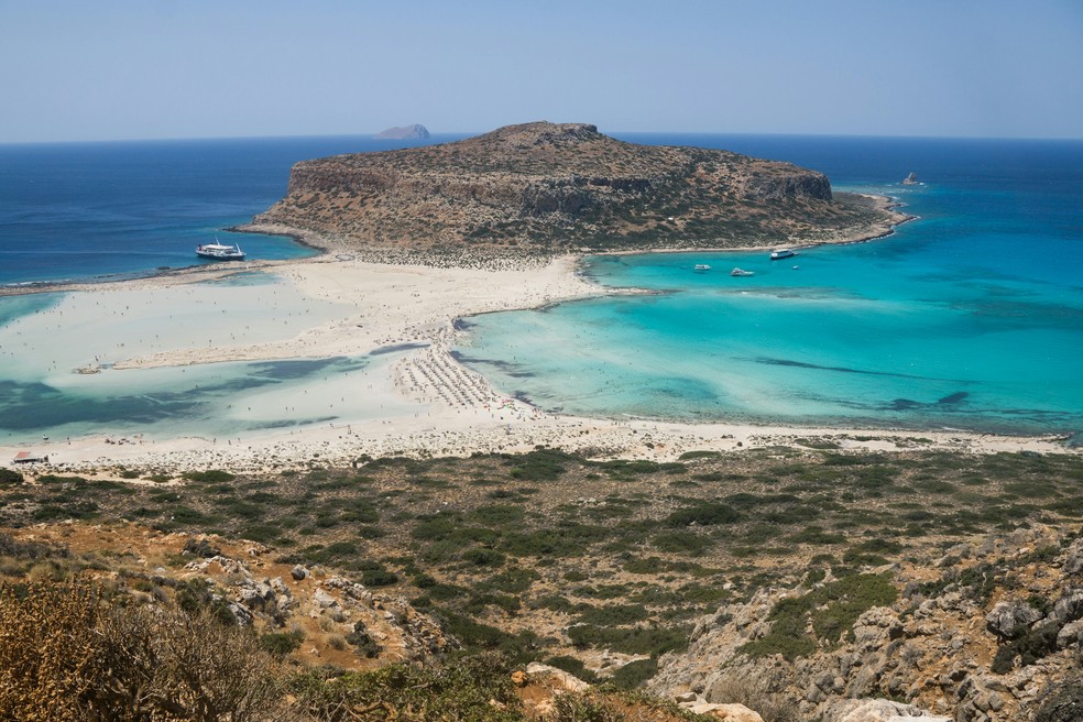Lagoa de Balos, na Grécia — Foto: Krzysztof Dubiel/ Unsplash