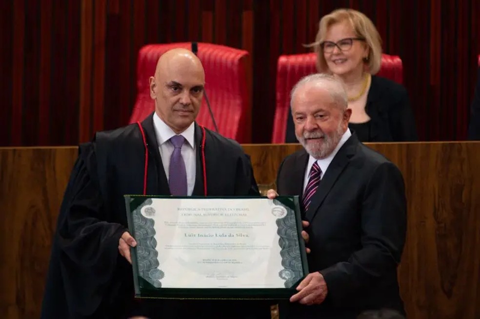 Alexandre de Moraes e Lula foram alvos de plano de assassinato. — Foto: Getty Images via BBC