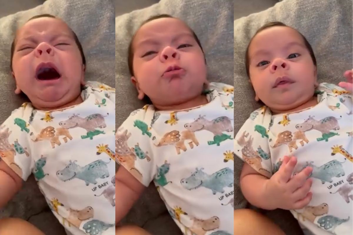 Bebê para de chorar com 'Xote da Alegria' do Falamansa em MS; vídeo mostra reação imediata