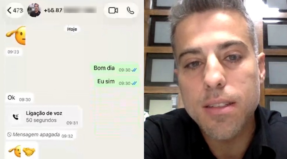 Foto e nome de delegado do Paraná são usados em golpes. — Foto: Reprodução/RPC