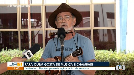 Cantor Nando Cruz se apresenta no Festival do Chambari, em Porto Nacional