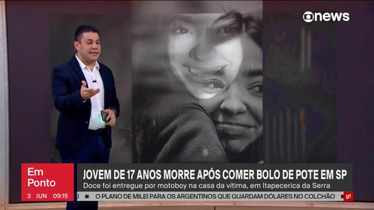 Polícia identifica responsável por enviar bolo que teria causado a morte de jovem de 17 anos