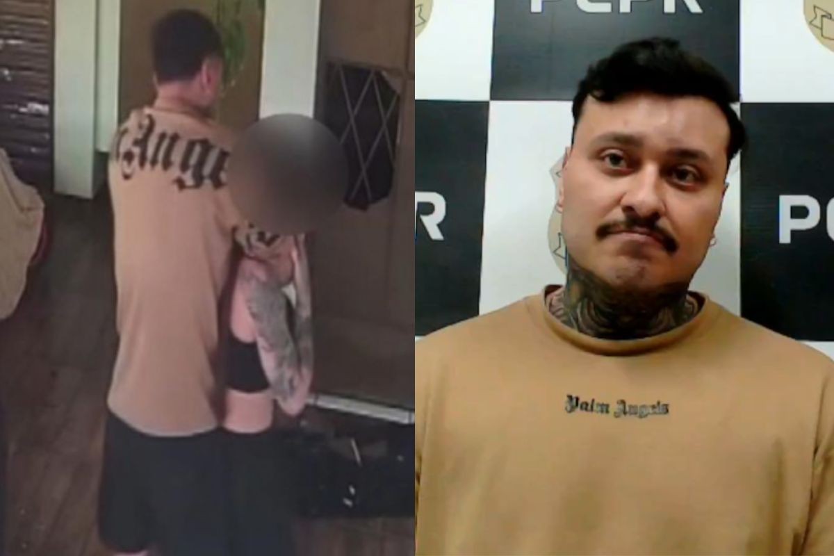 Homem invade casa de ex-companheira, a agride com 'mata-leão' e a deixa desacordada; câmeras de segurança flagraram ataque
