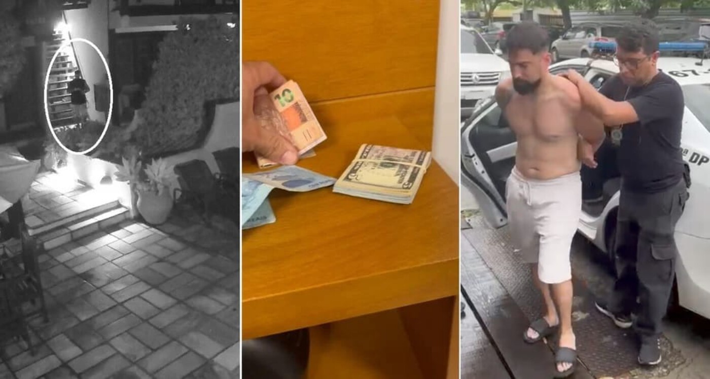 Turista argentino é preso após câmera flagrar furto de bolsa em restaurante de Arraial do Cabo; dinheiro foi recuperado