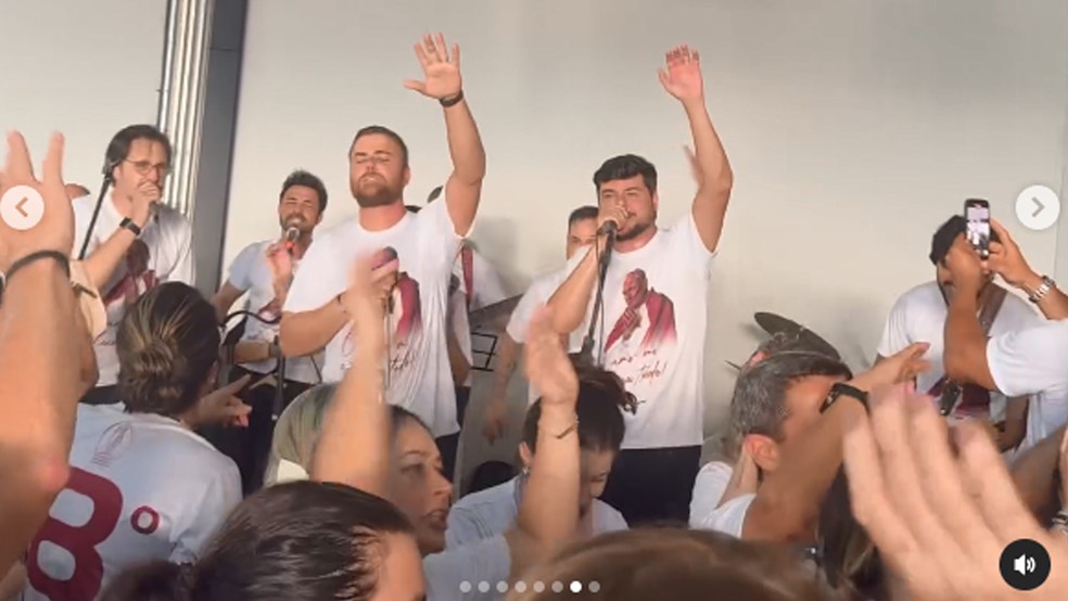 Zé Neto e Cristiano participam de retiro da igreja que frequentam, em São José do Rio Preto (SP), durante o primeiro fim de semana de dezembro — Foto: Reprodução/Redes sociais
