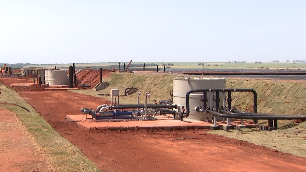 Usina de biometano foi inaugurada em Tupaciguara — Foto: TV Integração/Reprodução