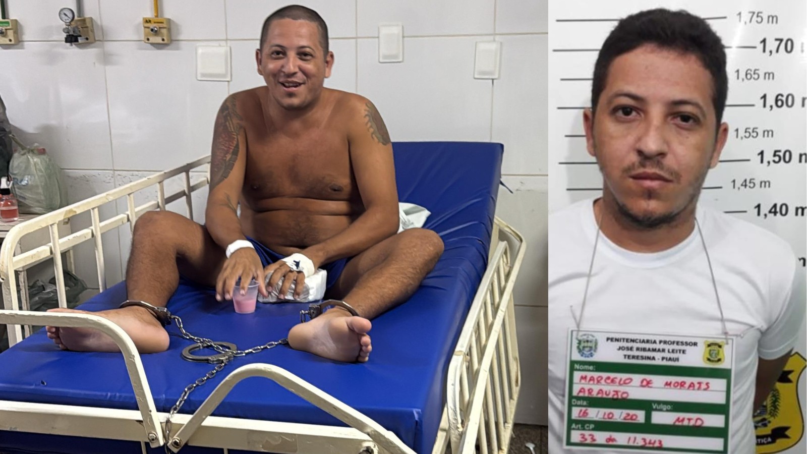 Preso internado para tratamento de saúde foge de hospital em Teresina