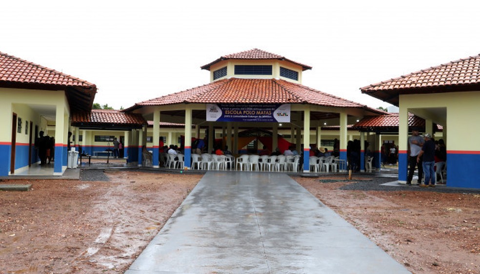 Escola Municipal Polo Matas, em Arraias — Foto: Manoel Júnior/Governo do Tocantins