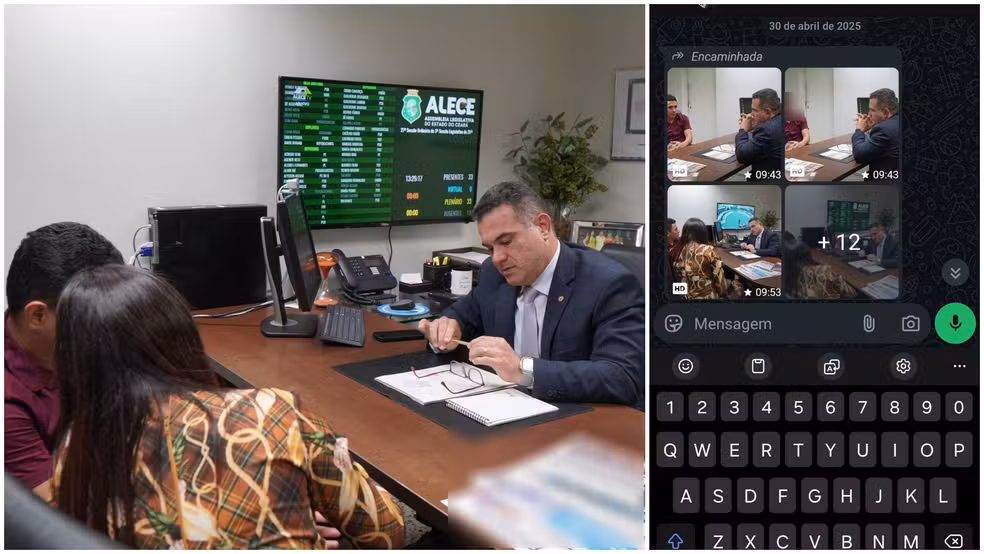 Defesa de acusada afirma que teve outros encontros com deputado — Foto: Reprodução