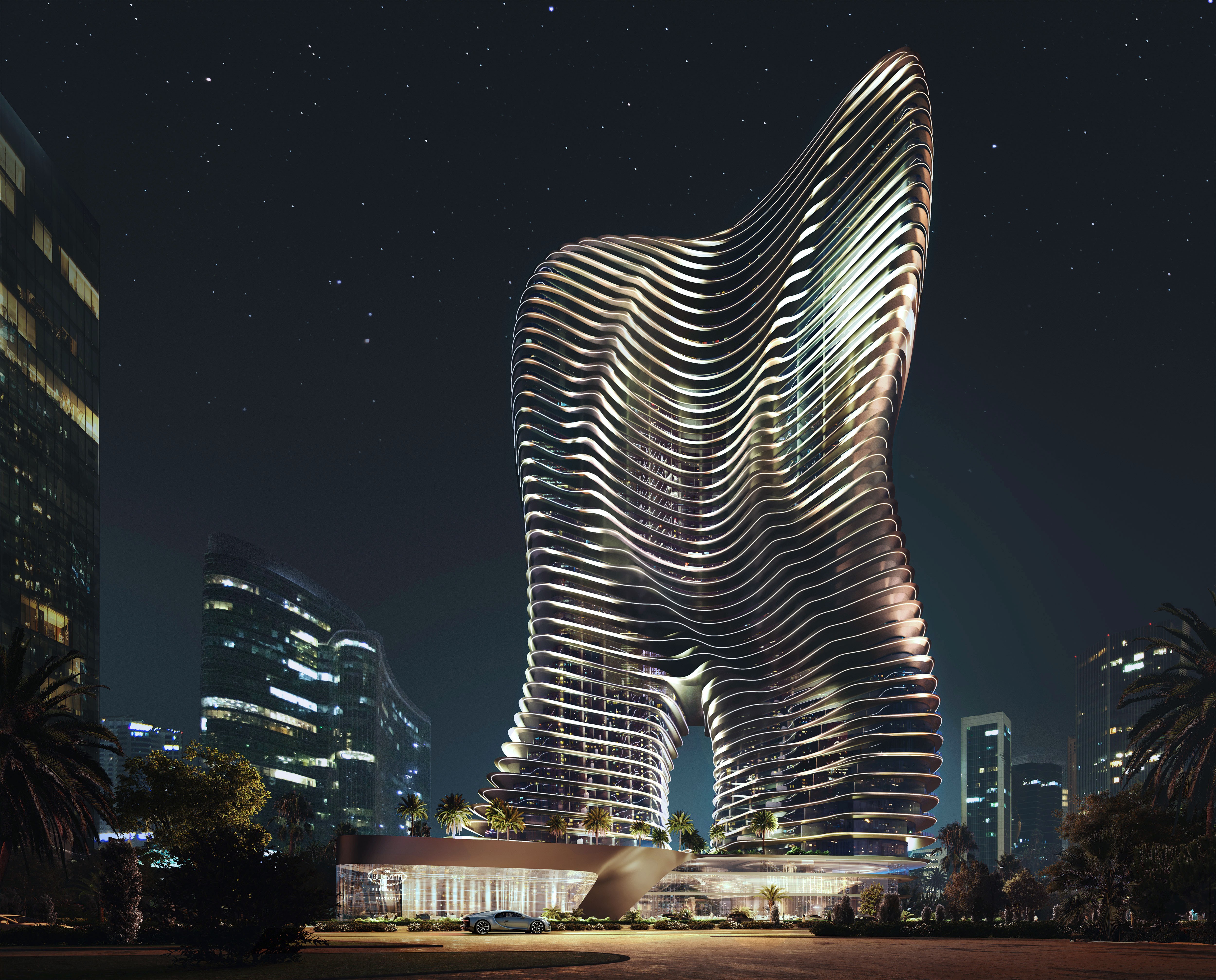 Neymar Jr. comprou uma das coberturas do empreendimento de alto luxo Bugatti Residences, em Dubai.