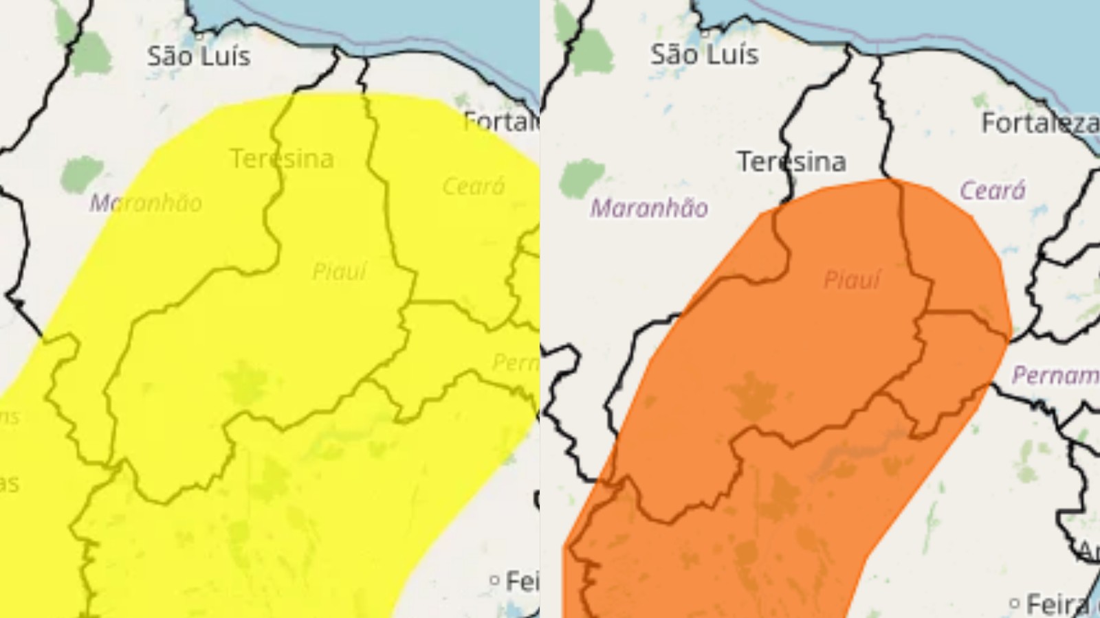 Umidade pode ficar abaixo de 20% em quase 180 cidades do Piauí, alerta Inmet