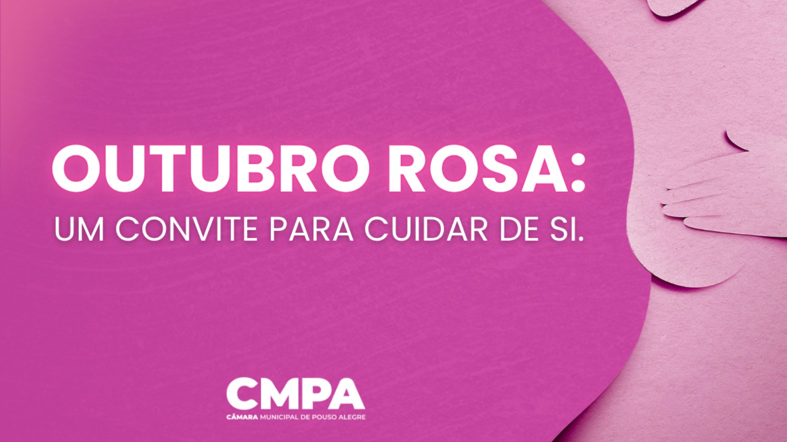 Câmara de Pouso Alegre faz campanha do Outubro Rosa nas redes sociais