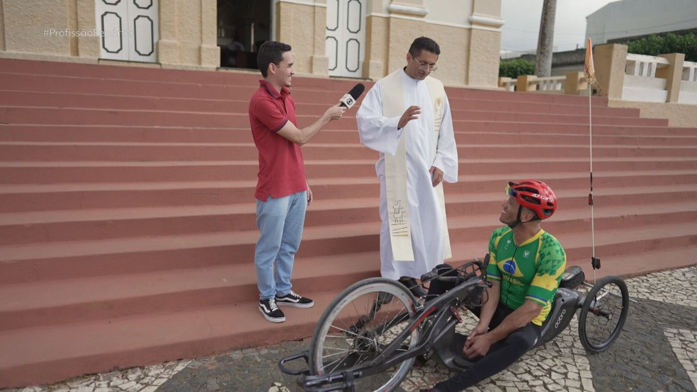 Ulisses Freitas: supera&ccedil;&atilde;o no paraciclismo &mdash; Foto: Reprodu&ccedil;&atilde;o/TV Globo