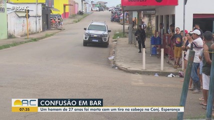 Após confusão em bar, homem de 27 anos morre com tiro na cabeça no Conjunto Esperança