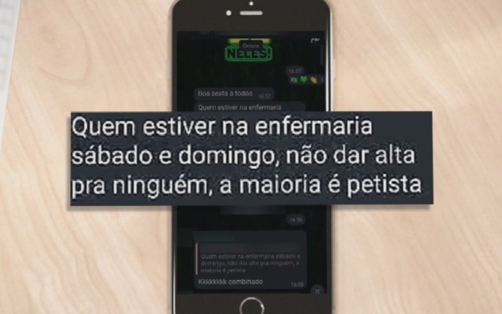 Médica é suspeita de orientar funcionários a ‘não dar alta para petistas’ em dia de eleição — Foto: Reprodução/TV Anhaguera
