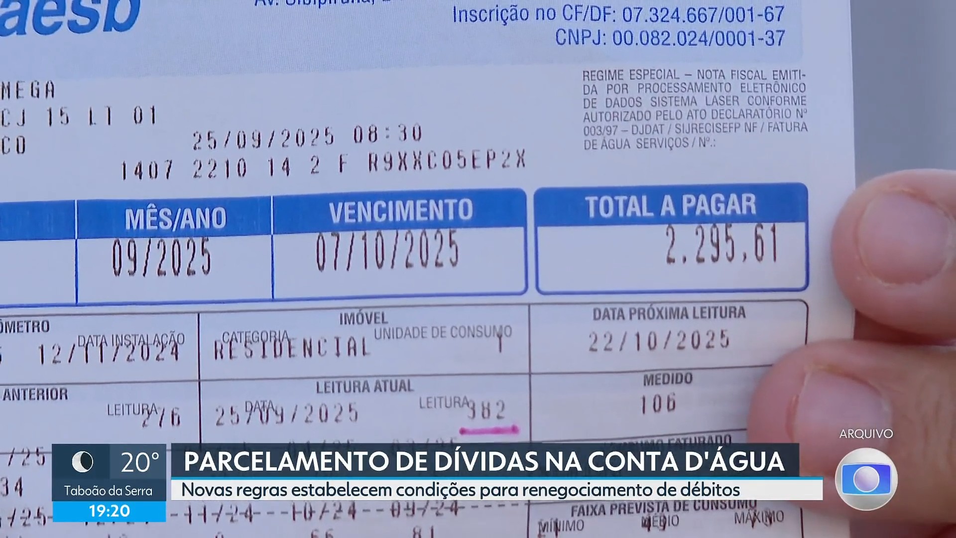 Conta atrasada de água poderá ser paga aos poucos na fatura mensal após novas regras da Arsesp