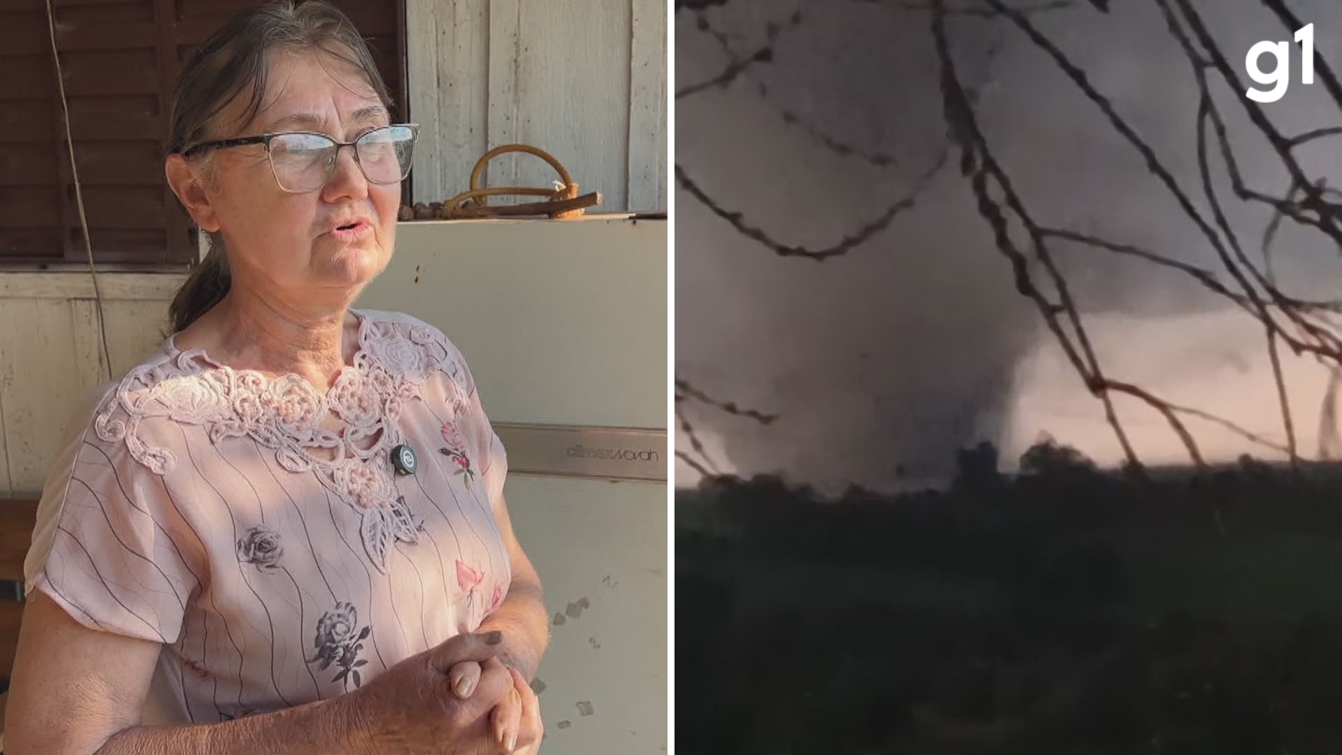 Novo vídeo do tornado que atingiu o RS: moradora reza enquanto fenômeno se aproxima de casa; VEJA