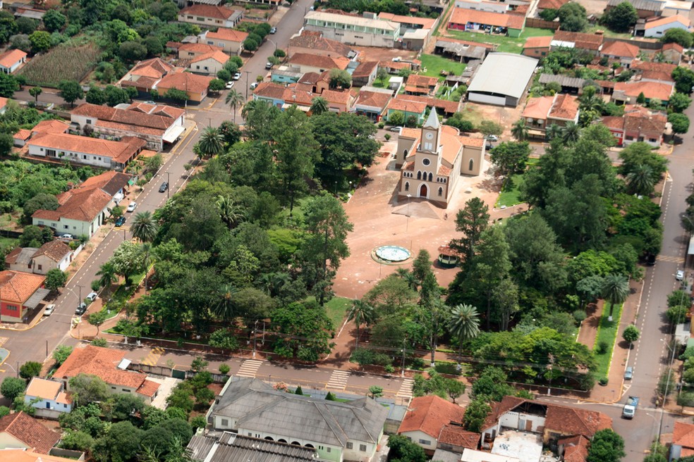 Foto aérea de Gavião Peixoto (SP). — Foto: Prefeitura Municipal de Gavião Peixoto/Divulgação