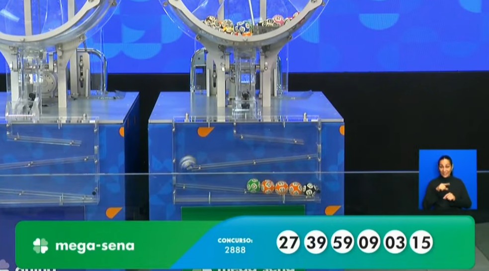 Mega-Sena, concurso 2.888 — Foto: Reprodução/Caixa
