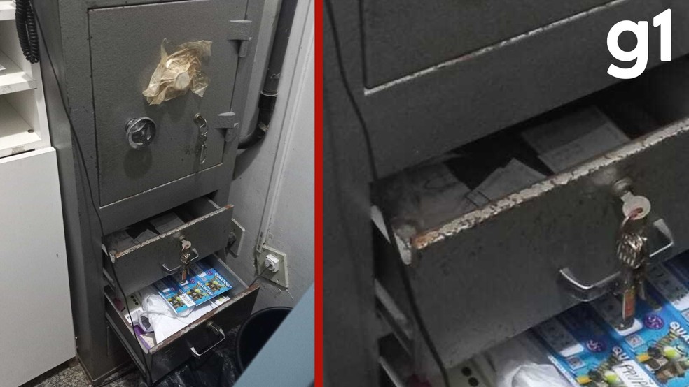 Segundo ex-funcionários, o compartimento não era um cofre, e sim um local onde a investigada costumava deixar a bolsa e objetos pessoais. — Foto: Reprodução