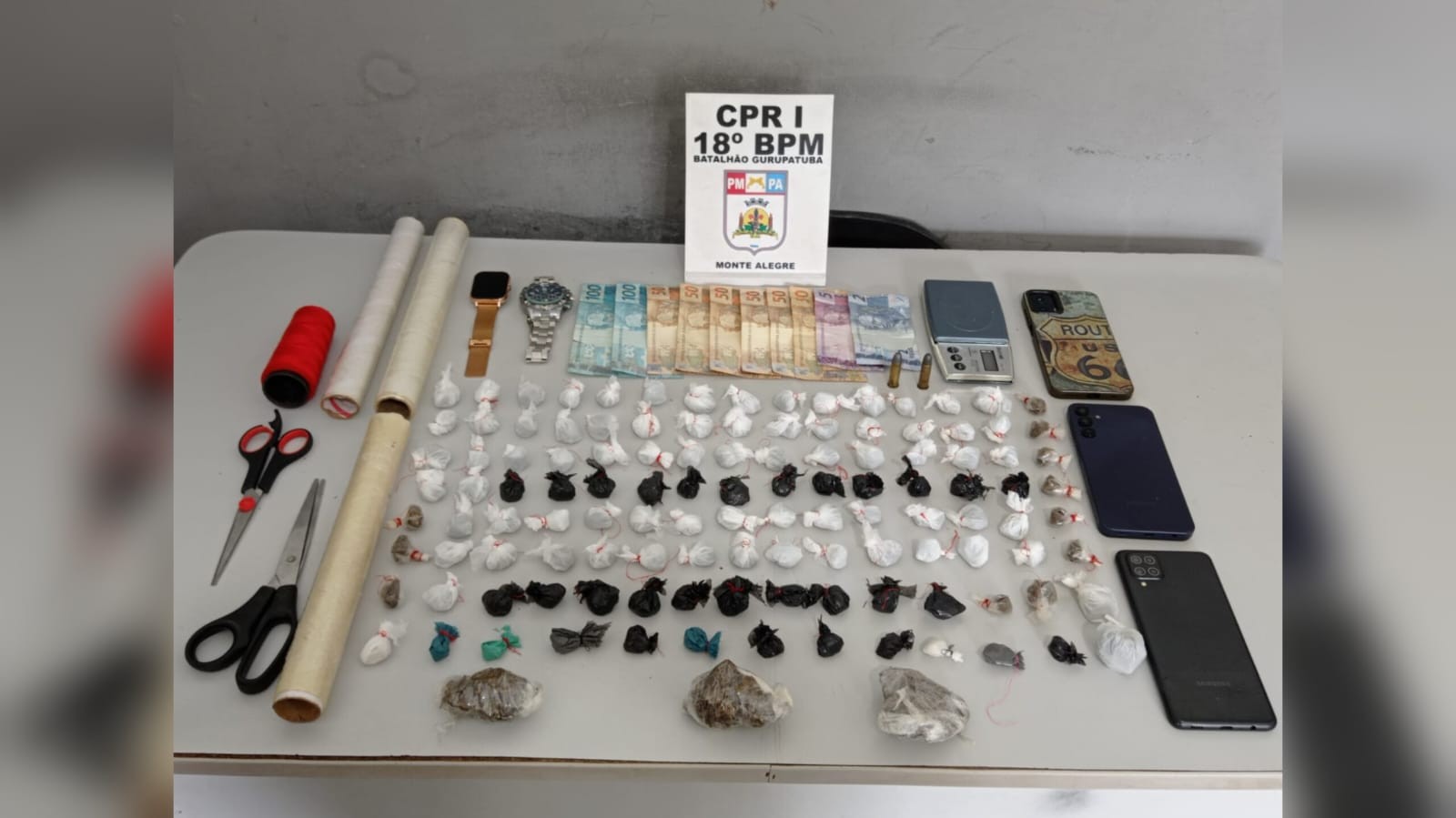 PM prende homem por suspeita de tráfico de drogas em Monte Alegre, no Pará