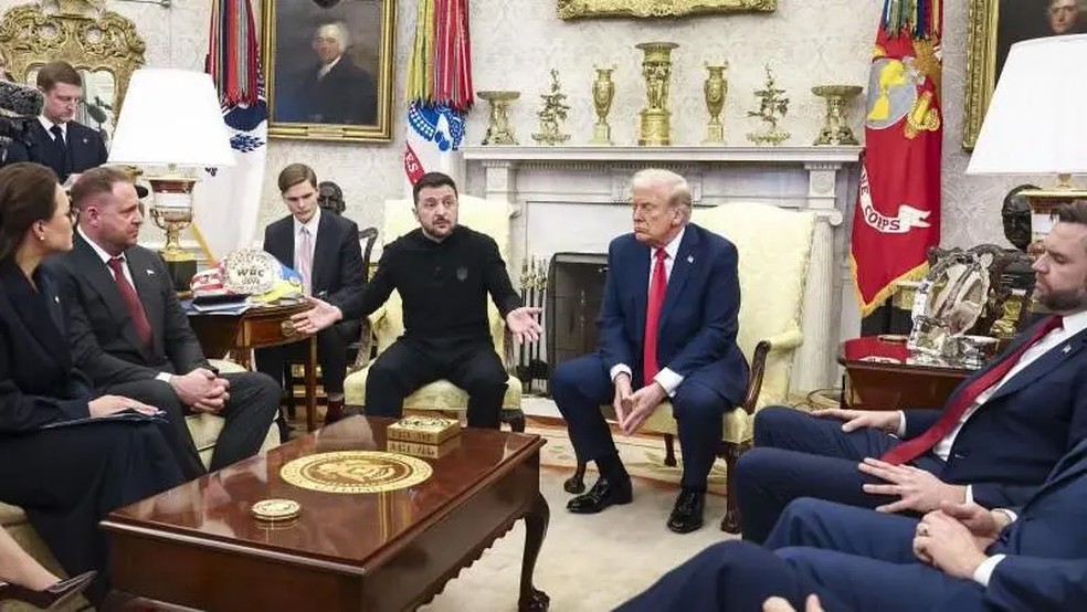 Por que conflito entre Trump e Zelensky sinaliza crise perigosa entre EUA e Europa — Foto: EPA
