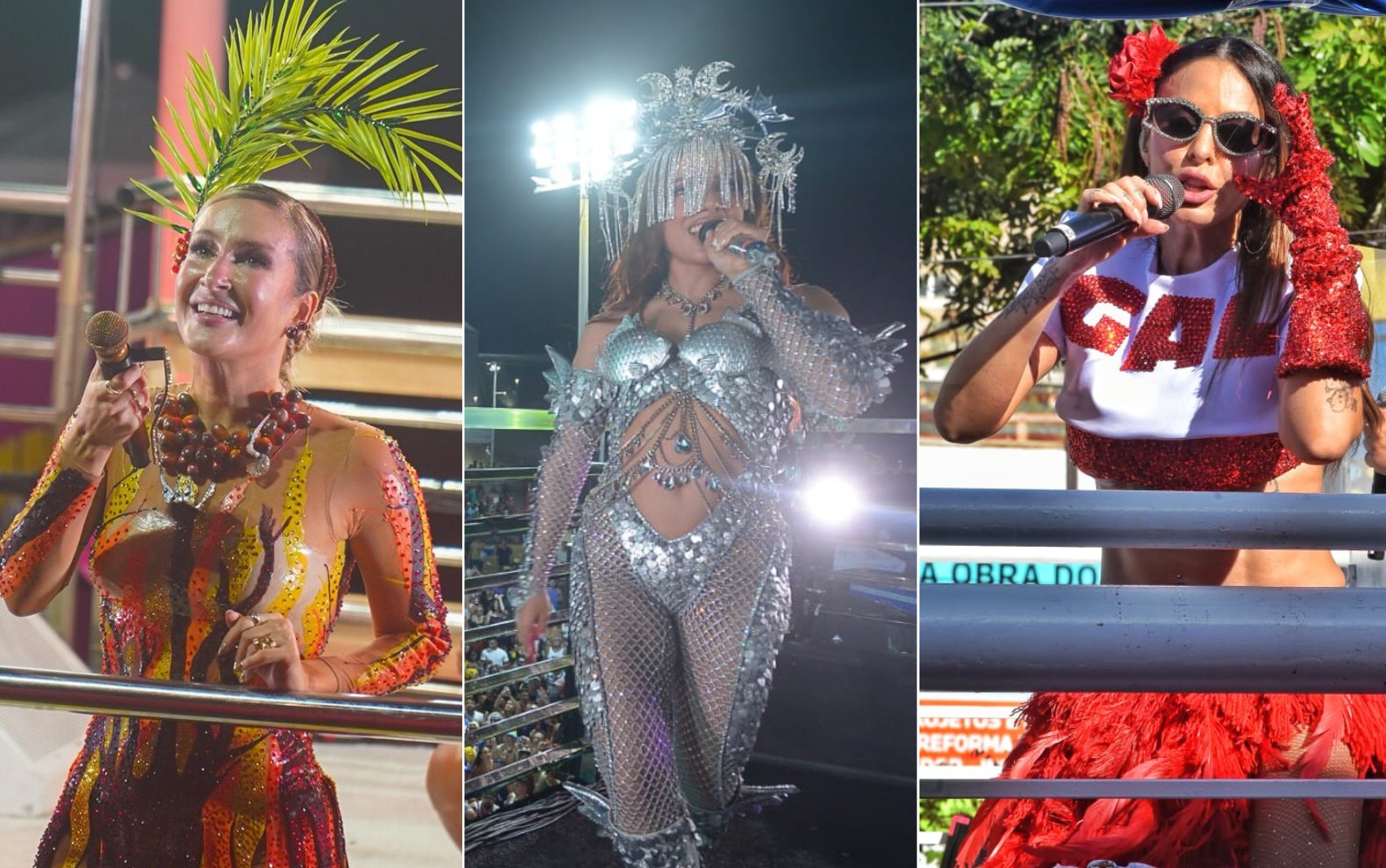 Anitta, Cláudia Leitte e Aline Rosa: confira looks das 'divas' do carnaval de Salvador