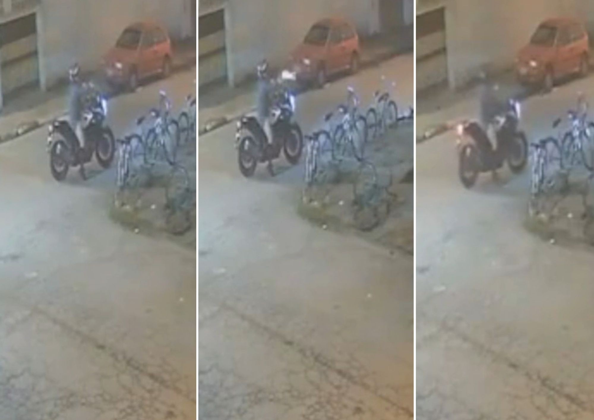 Motociclista atira contra grupo de pessoas em frente a comércio em São Vicente; VÍDEO