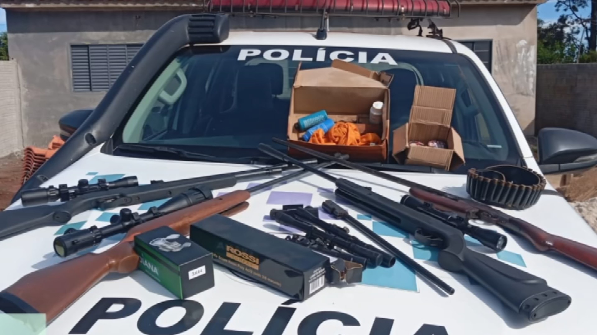 Suspeito de caça ilegal é preso com armas de fogo em Ourinhos