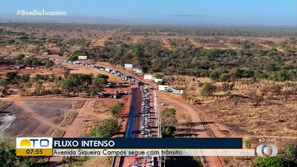 Trânsito: fluxo intenso na avenida Siqueira Campos, próximo a obras