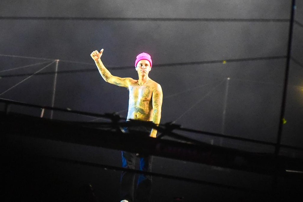 Justin Bieber se apresenta na 3ª noite do Rock in Rio — Foto: Agnews