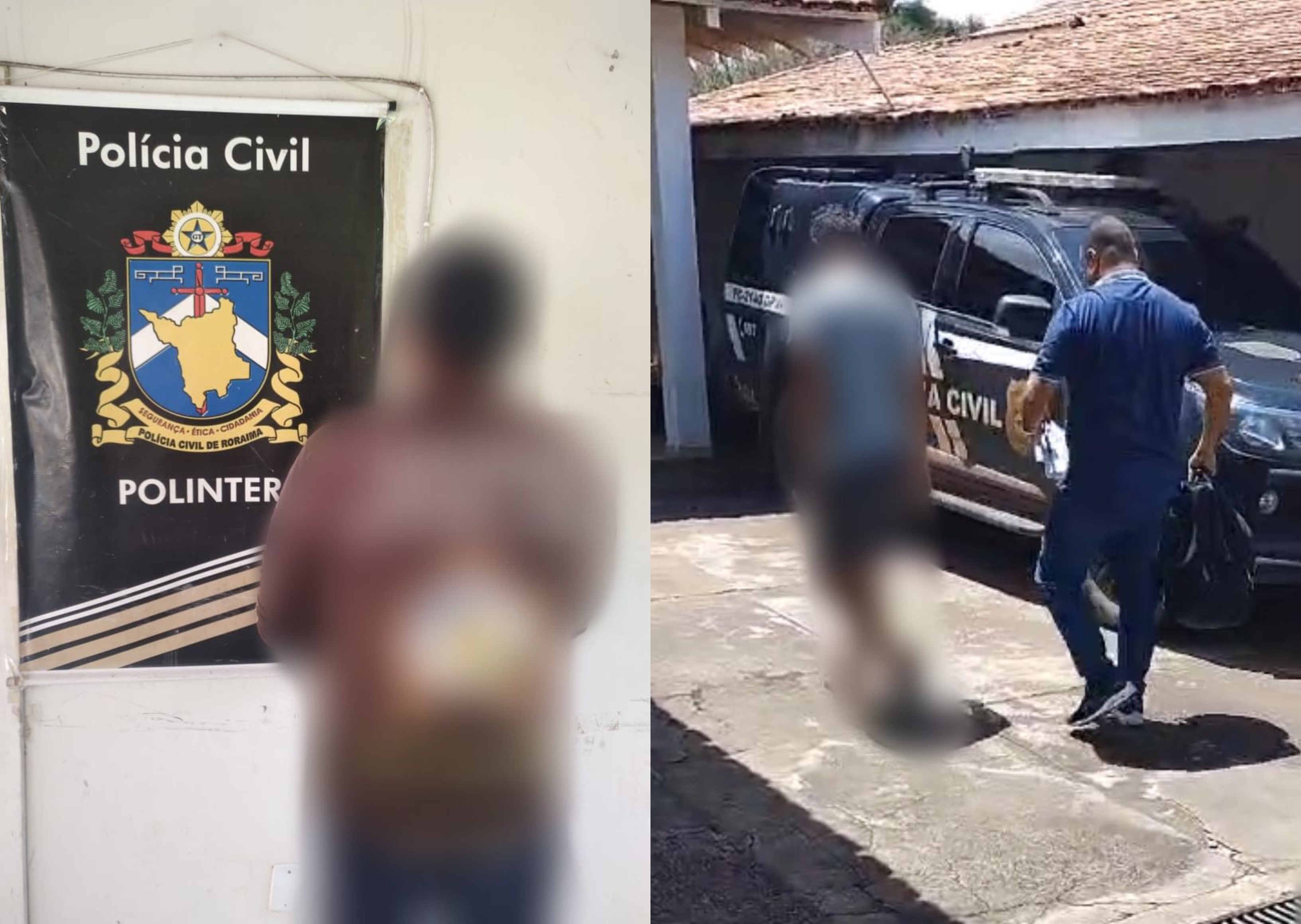 Dois homens condenados por violência doméstica são presos pela Polícia Civil em Boa Vista
