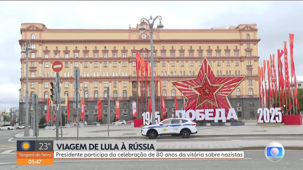 Lula participa de jantar com Putin na véspera dos 80 anos do Dia da Vitória