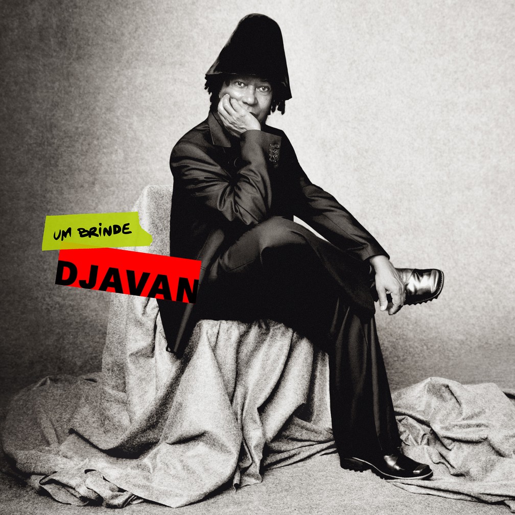 Capa do single ‘Um brinde’, de Djavan — Foto: Mar + Vin com direção de arte de Giovanni Bianco