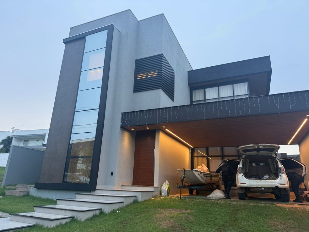 Imóvel sequestrado durante operação da PF em RO — Foto: Divulgação/PF