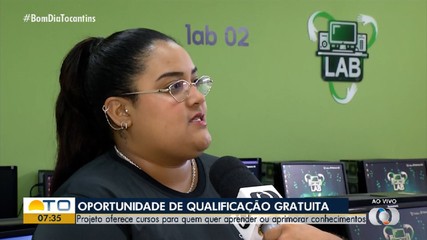 Projeto oferta cursos de qualificação gratuitos em Palmas
