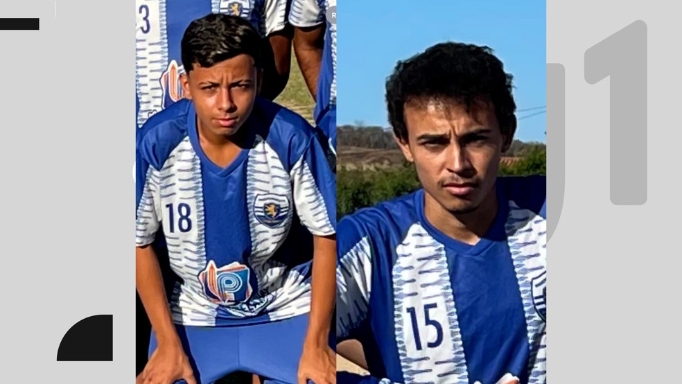 � esquerda, Jo�o Pedro, que est� desaparecido, e no lado direito da foto, Leonardo, que foi encontrado morto, no Sert�o da Para�ba � Foto: Pol�cia Militar da Para�ba