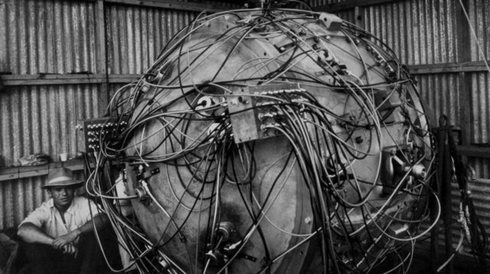 Oppenheimer e sua equipe desenvolveram a primeira bomba atômica — Foto: GETTY IMAGES via BBC