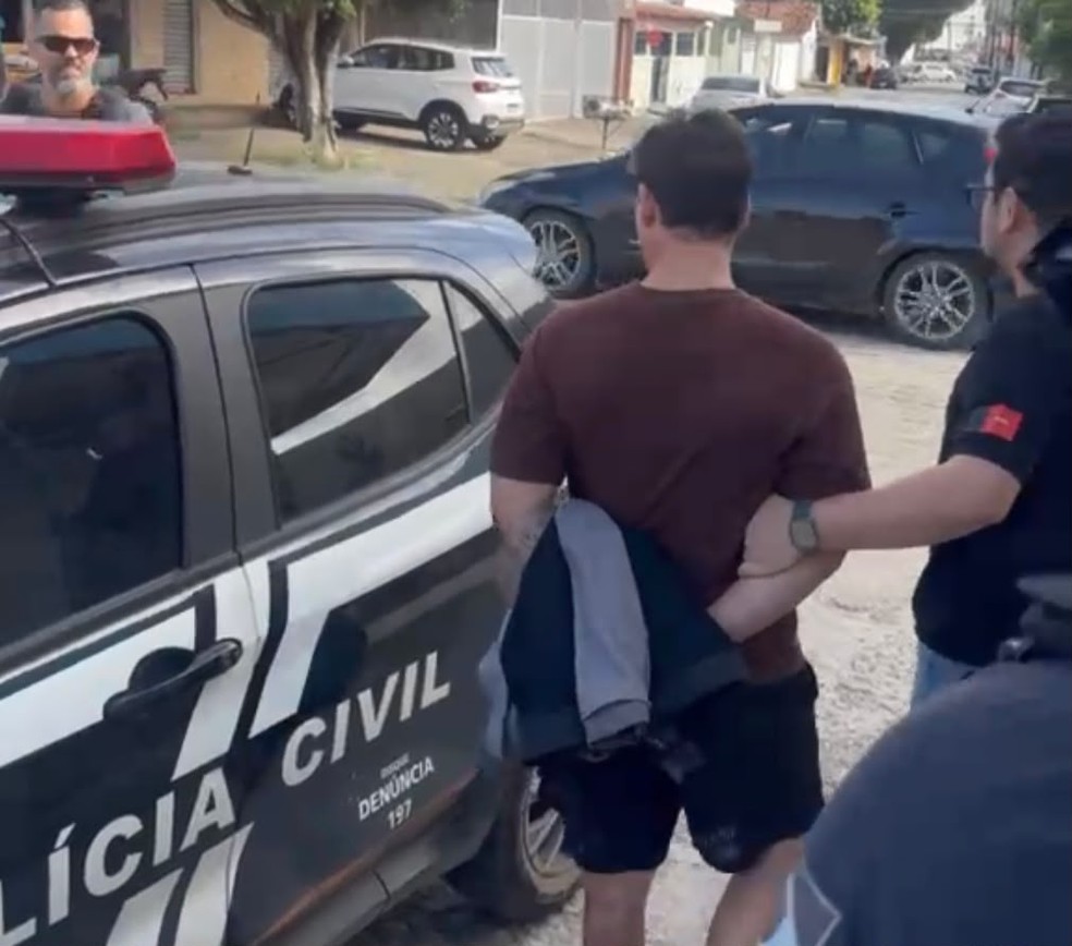 Guarda civil municipal do Rio Grande do Norte é preso em João Pessoa — Foto: Polícia Civil da Paraíba