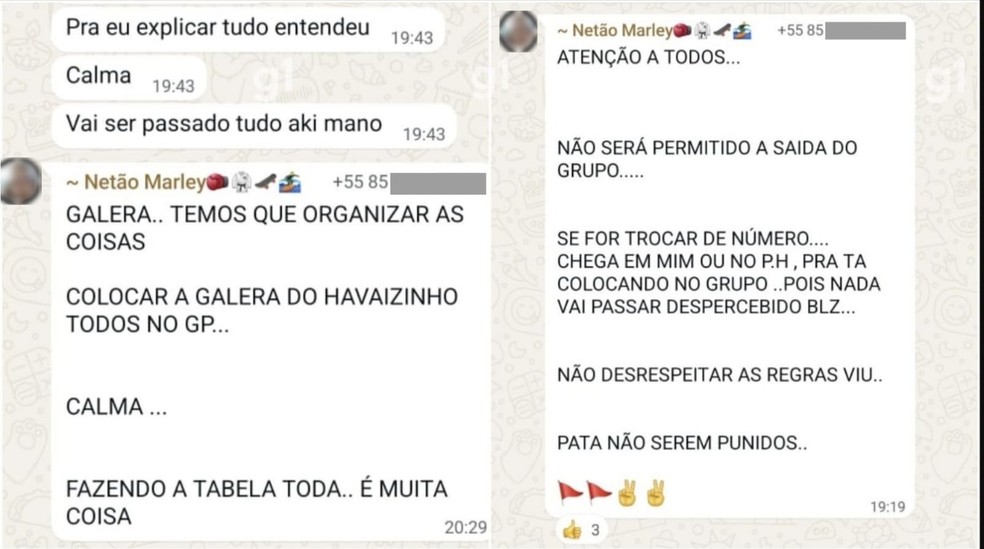Criminosos ameaçam vendedores na Beira-Mar. — Foto: Reprodução