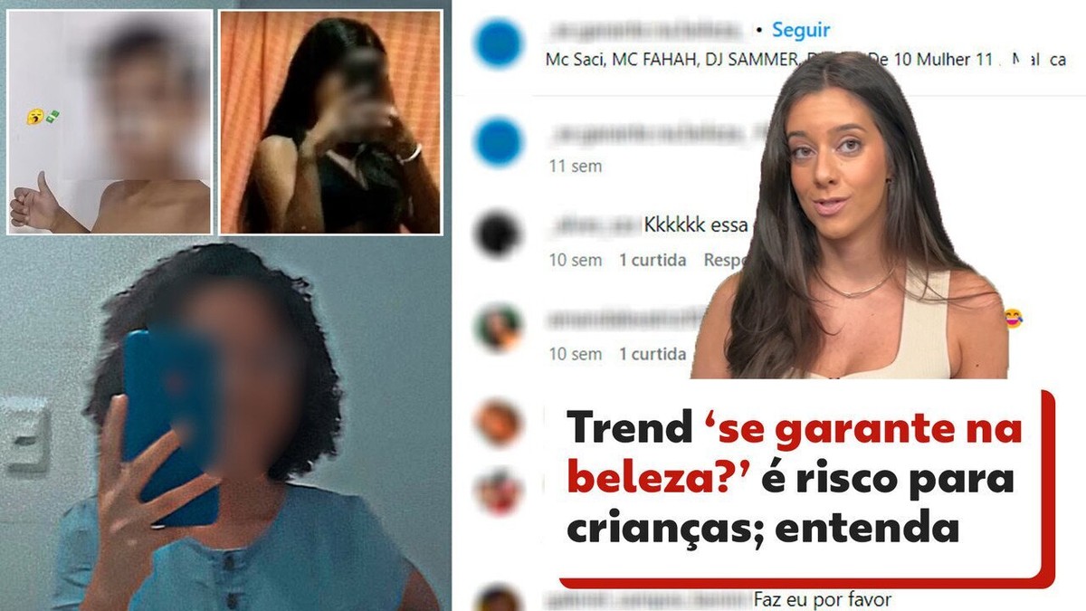 'Se garante na beleza?': crianças participam de desafio que explora suas imagens, viola privacidade e pode alimentar pornografia infantil