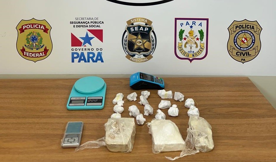 Casal ligado à facção criminosa é preso em flagrante com 1,5 KG de cocaína e crack no Pará