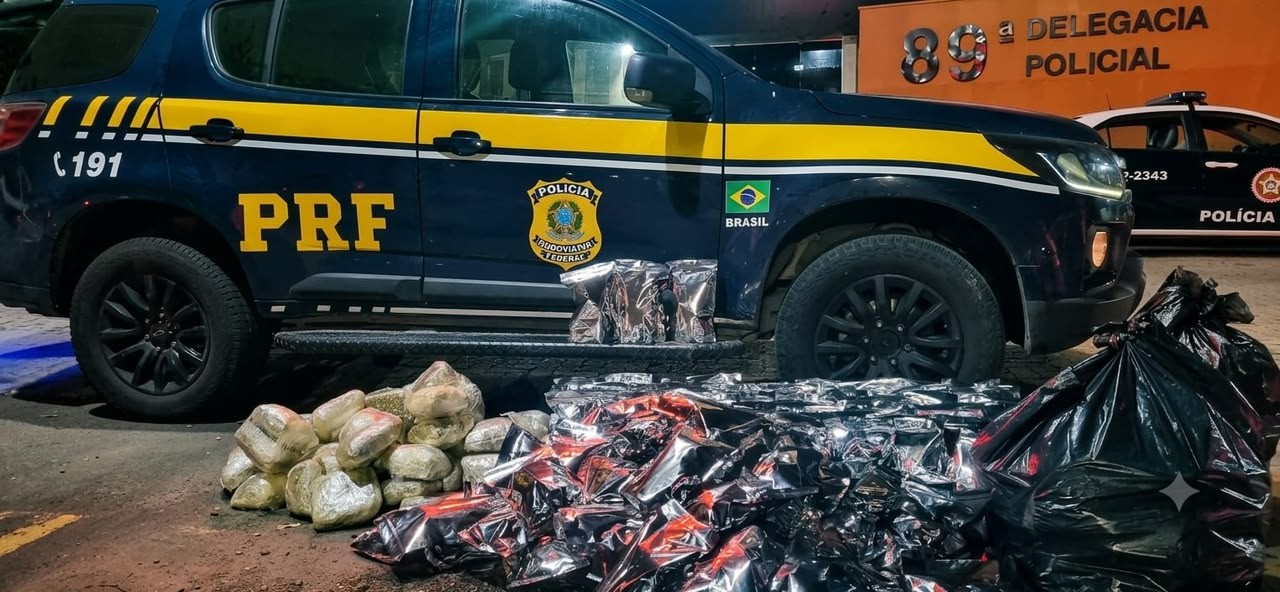 Homem é preso transportando 83 kg de skunk na Via Dutra, em Resende 