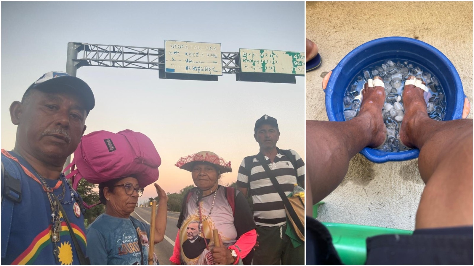 Quatro romeiros caminham 550 km de Pernambuco ao Ceará pela Romaria de Padre Cícero​‌​