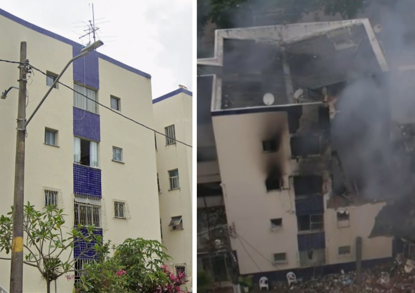 Antes e depois: veja como era e como ficou prédio residencial atingido por incêndio de grandes proporções em Salvador 