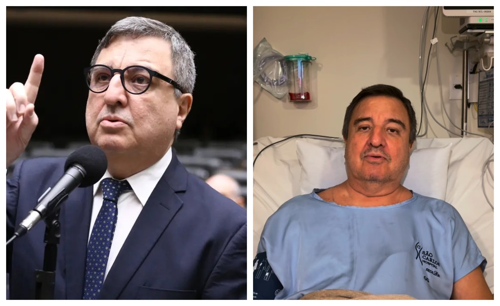 Danilo Forte sofre infarto — Foto: Vinicius Loures/Câmara dos Deputados e Reprodução