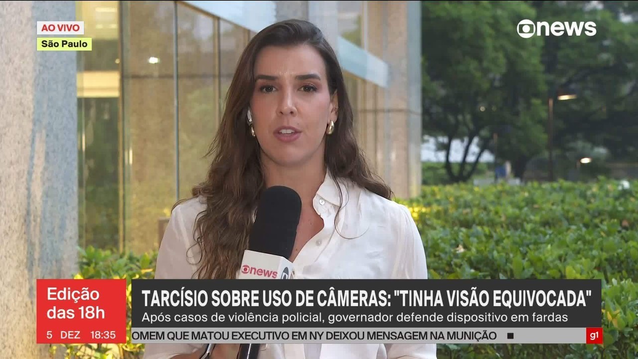 Prazo para Tarcísio responder ao STF sobre uso de câmeras corporais termina nesta sexta