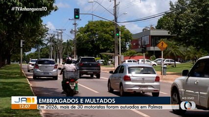 Palmas registra mais de 30 motoristas autuados por embriaguez ao volante