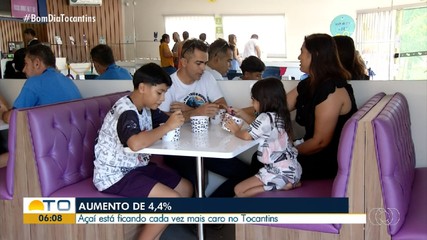 Preço do açaí aumenta 4,4% no Tocantins