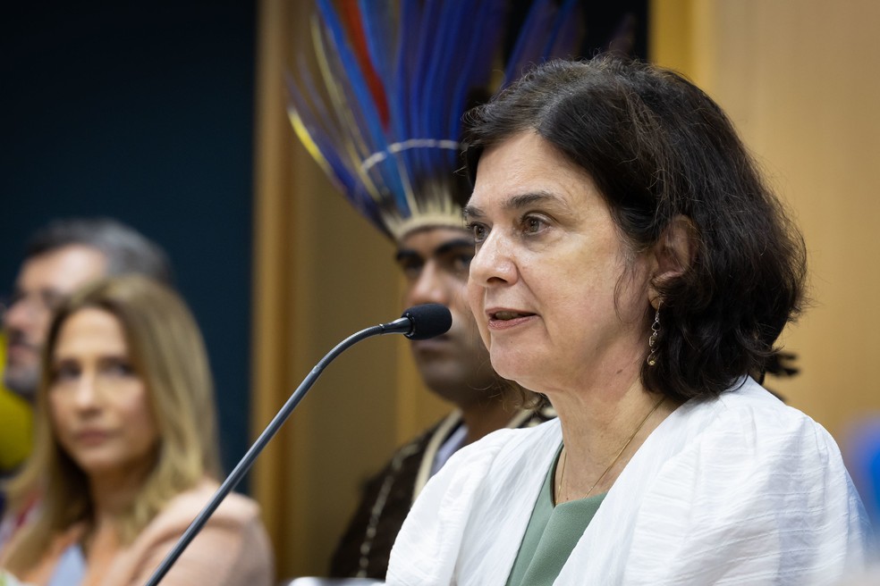 Nísia Trindade, em foto de janeiro de 2023, em Brasília. — Foto: Walterson Rosa/MS